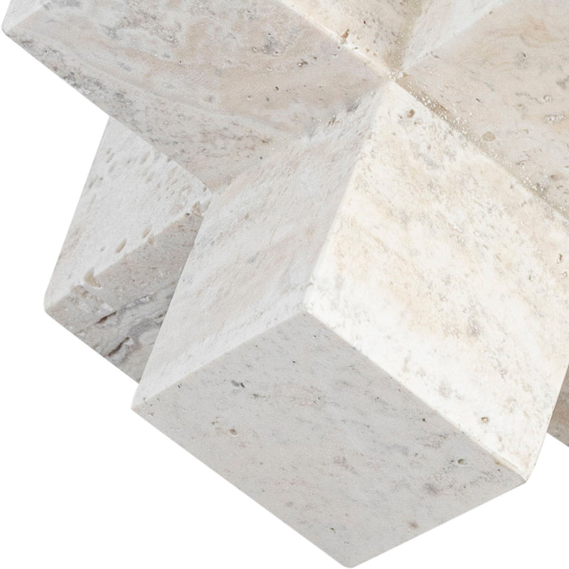 Jack Natural Travertine Decorative Jack Object