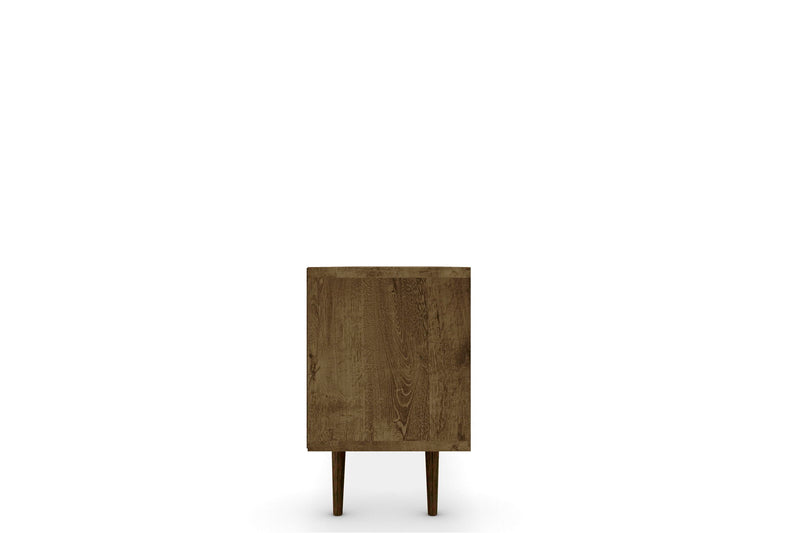 Manhattan Liberty - 71" TV Stand With Rustic Brown Frame
