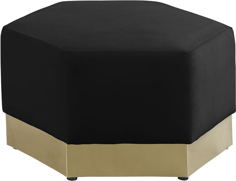 Marquis Velvet Upholstered Ottoman