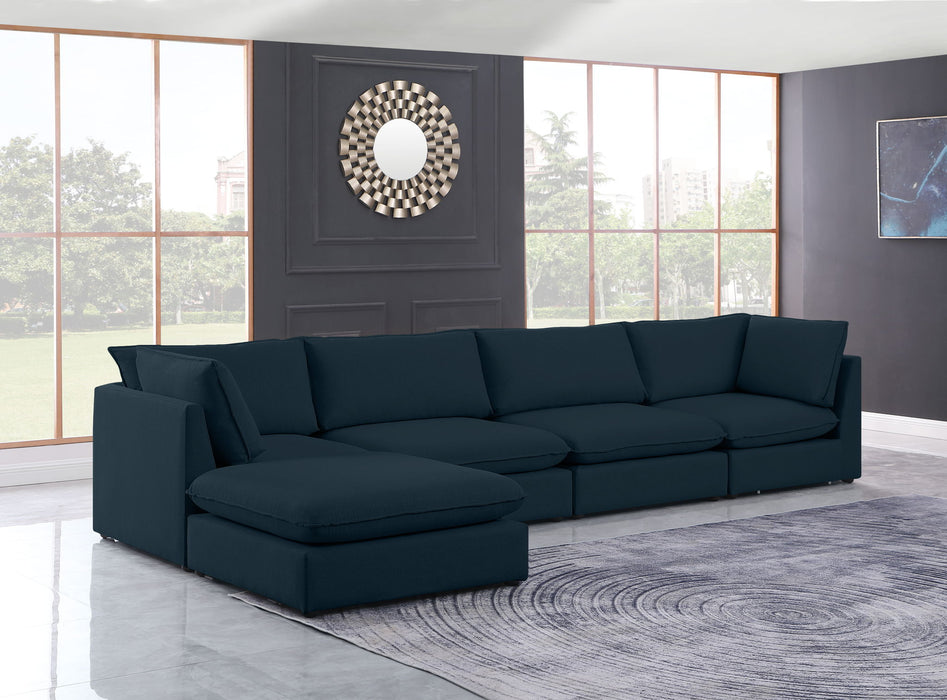 Mackenzie Linen Textured Fabric Upholstered Modular Sectional