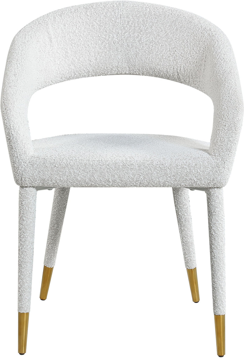 Destiny Cream Boucle Fabric Upholstered Dining Chair