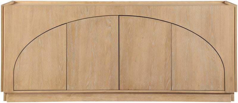 Everson Natural Oak Veneer And Solid Wood Sideboard/Buffet