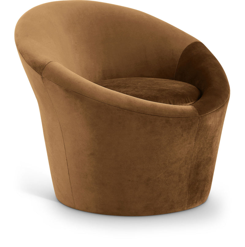 Tristan Saddle Velvet Upholstered Accent Chair