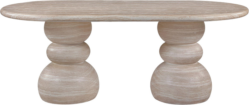 Navo - Indoor/Outdoor Dining Table - Travertine