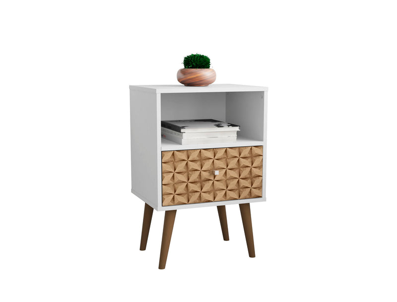 Manhattan Liberty - Nightstand Wtth White Frame