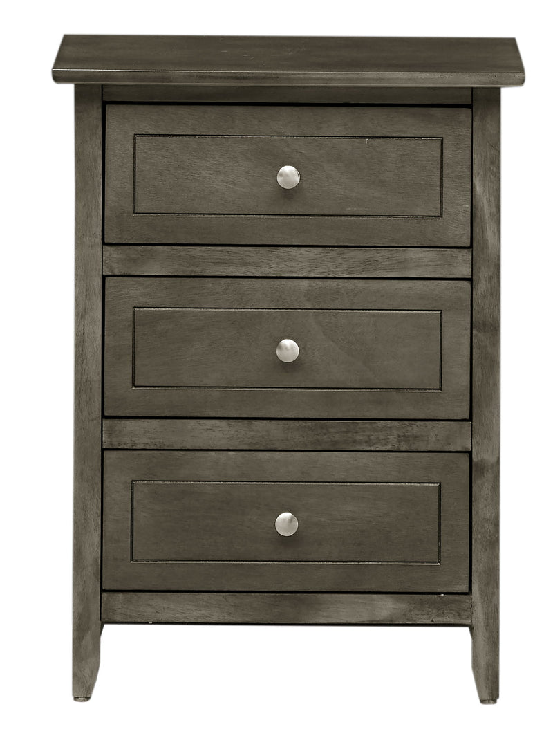 Glory Furniture - Daniel - 3 Drawer Nightstand