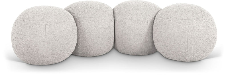 Apollo - Boucle Fabric Bench