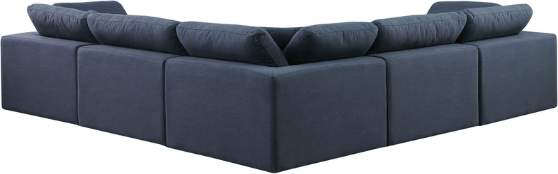 Comfy - 5 Piece Linen Modular Corner Sectional