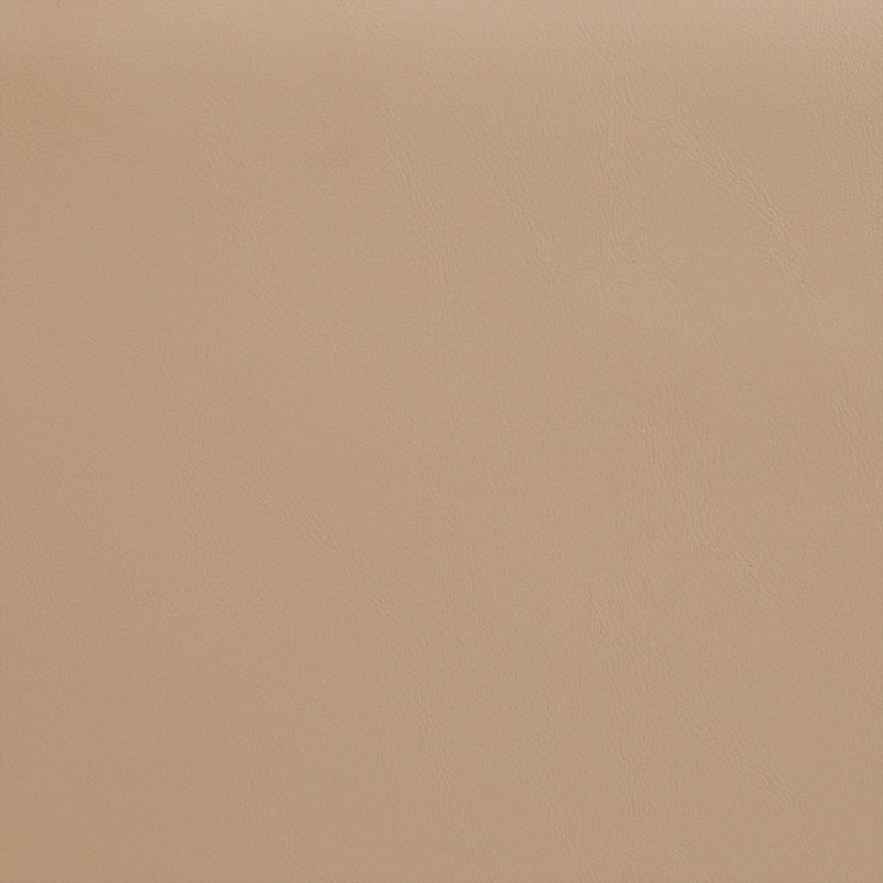 Comfy Tan Vegan Leather Upholstered Modular Ottoman