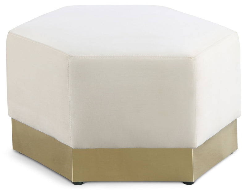 Marquis Velvet Upholstered Ottoman