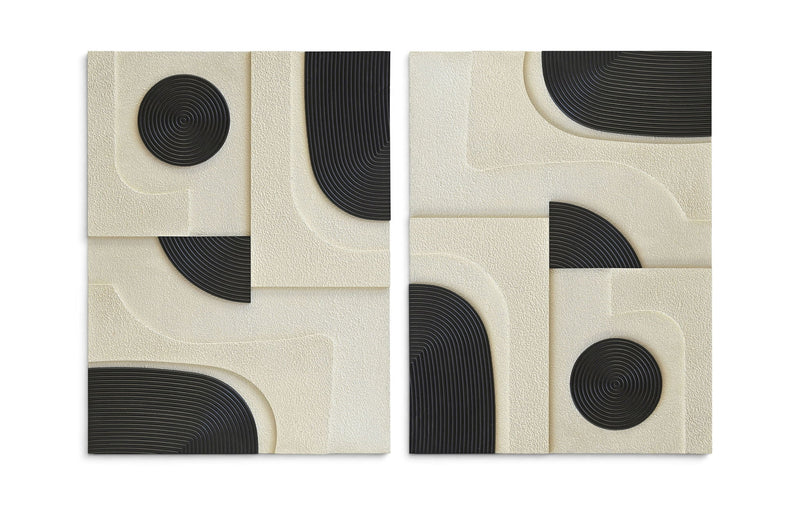 Element - Mango Wood 2 Piece Wall Art