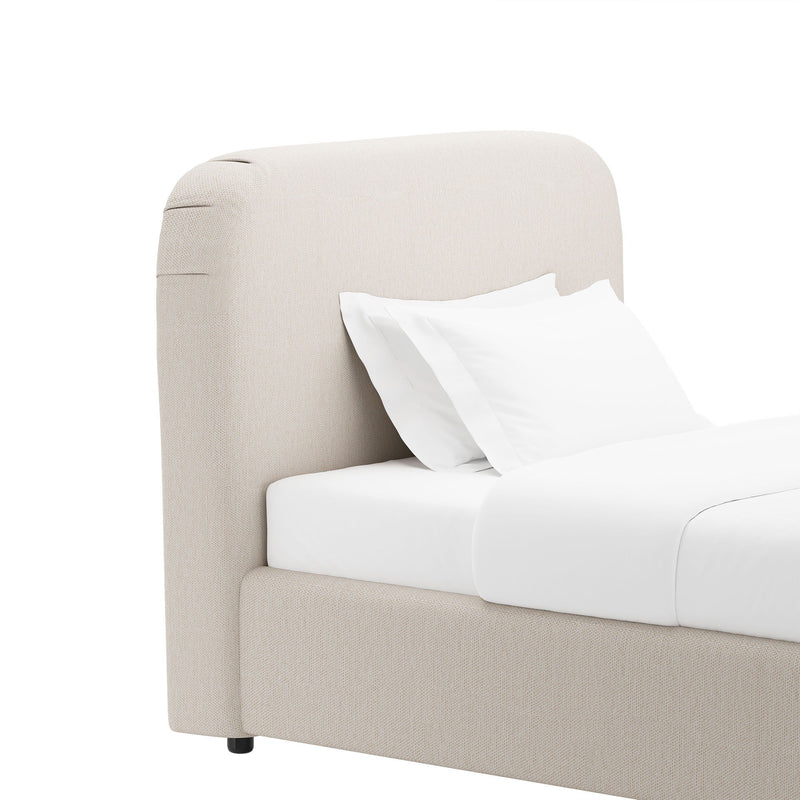 Flair - Rounded Upholstered Bed