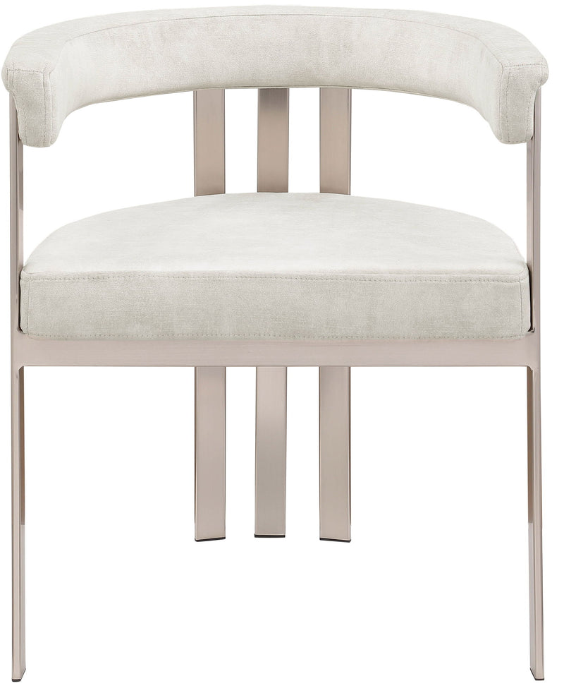 Marcello Stone Stone Velvet Upholstered Dining Chair