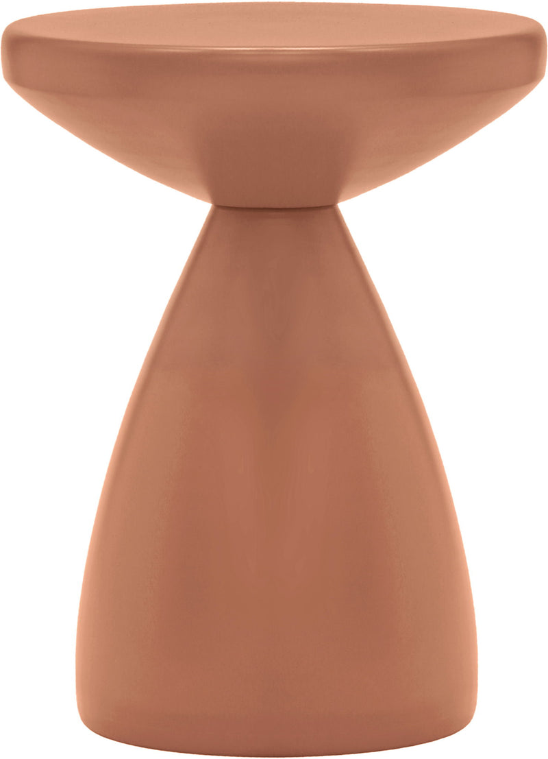 Anika Terracotta Iron End Table