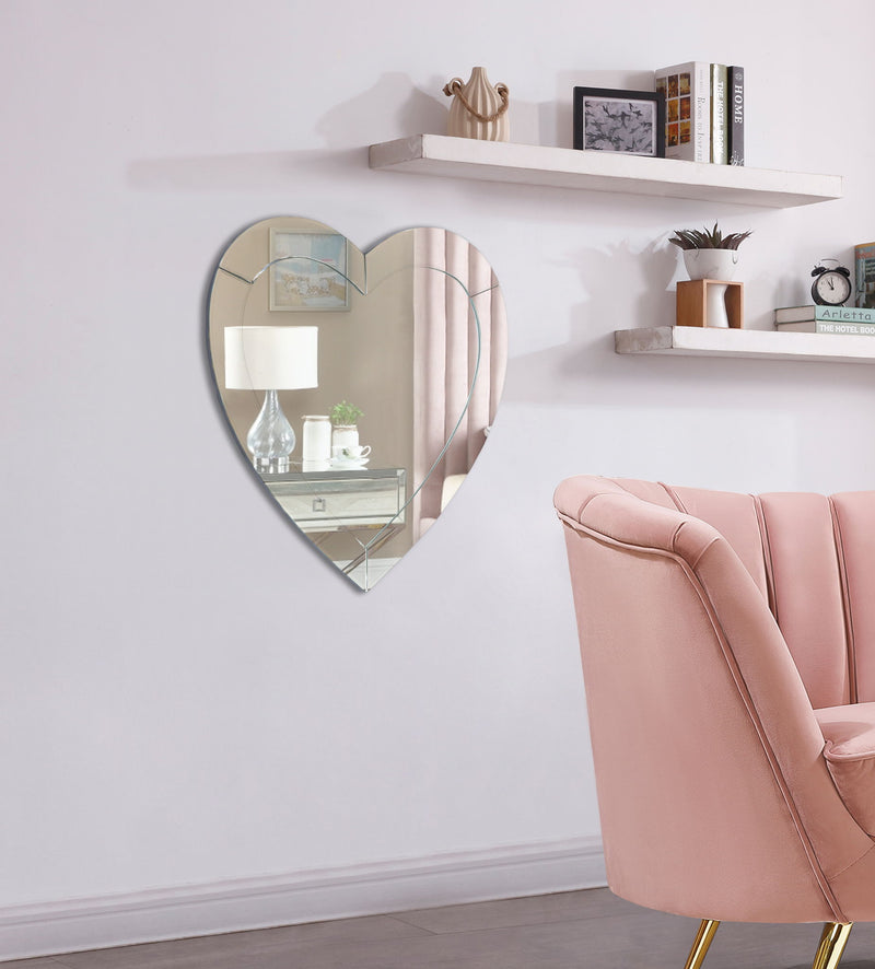 Heart - Mirror - Pearl Silver