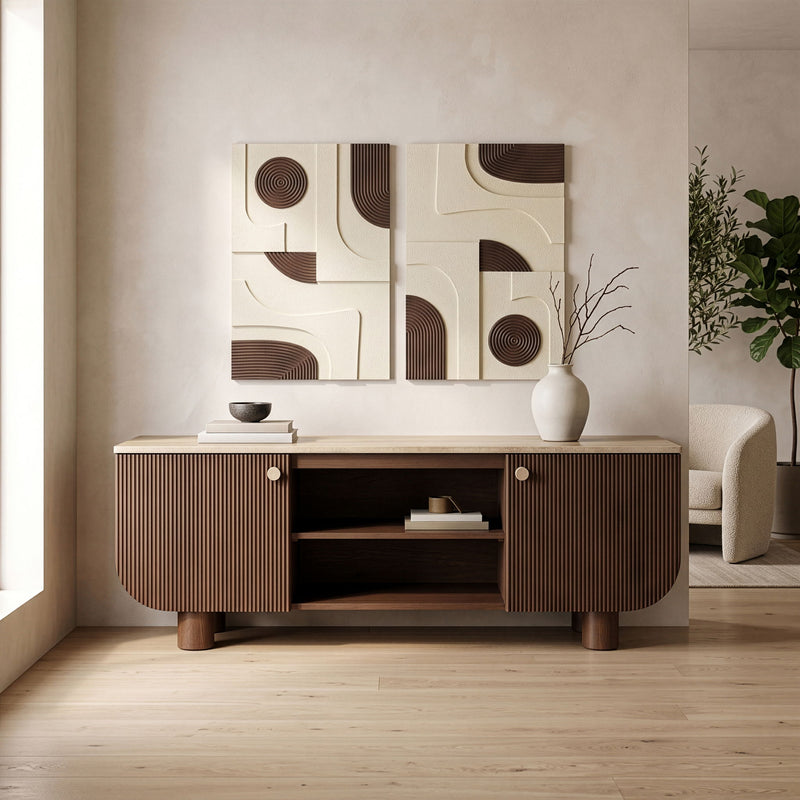 Cressa - Mango Wood Media Console