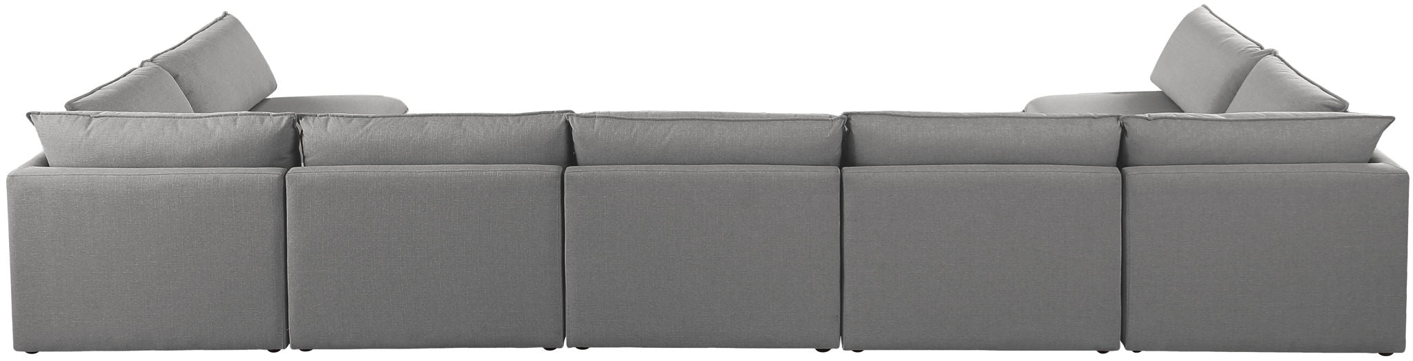 Mackenzie Linen Textured Fabric Upholstered Modular Sectional