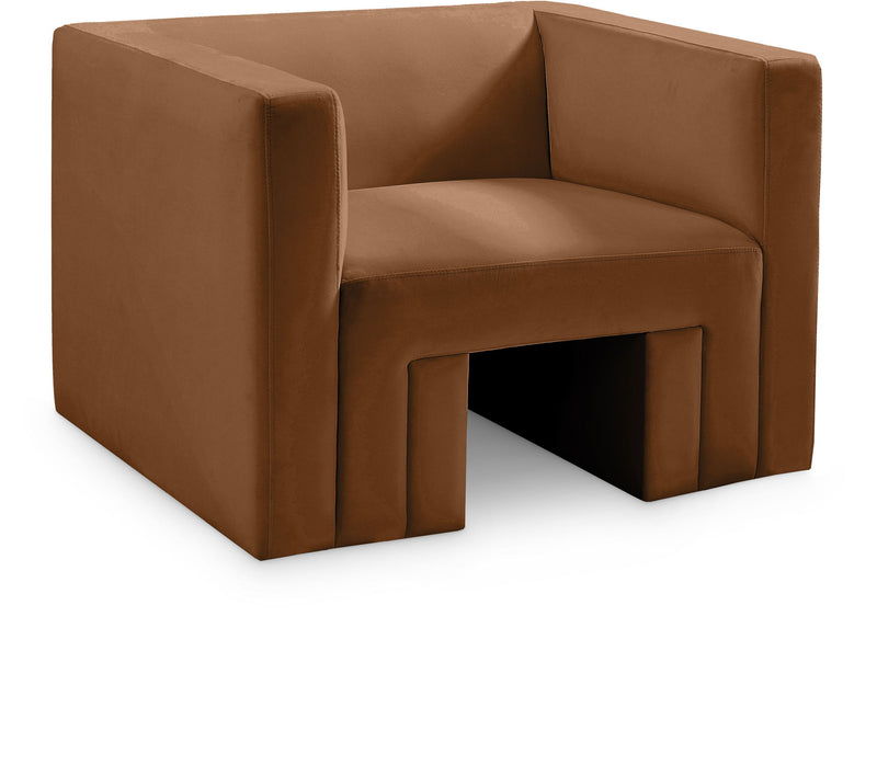 Henson Saddle Velvet Upholstered Chair