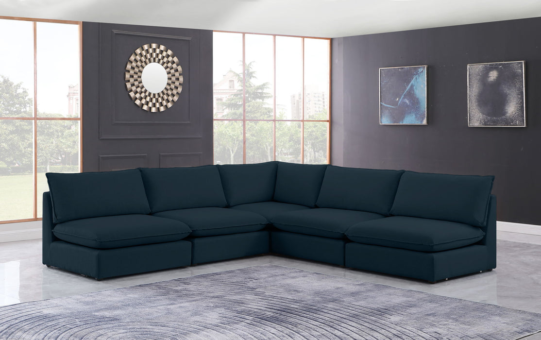 Mackenzie Linen Textured Fabric Upholstered Modular Sectional
