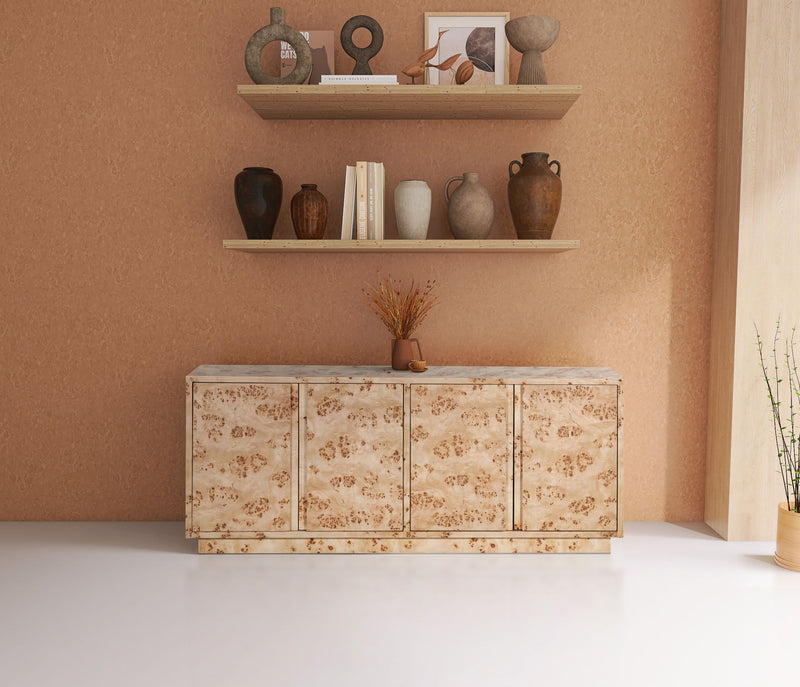 Cyrus Natural Burl Wood Sideboard / Buffet