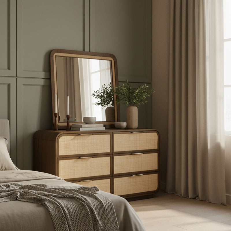 Windsor Brown Solid Wood Dresser