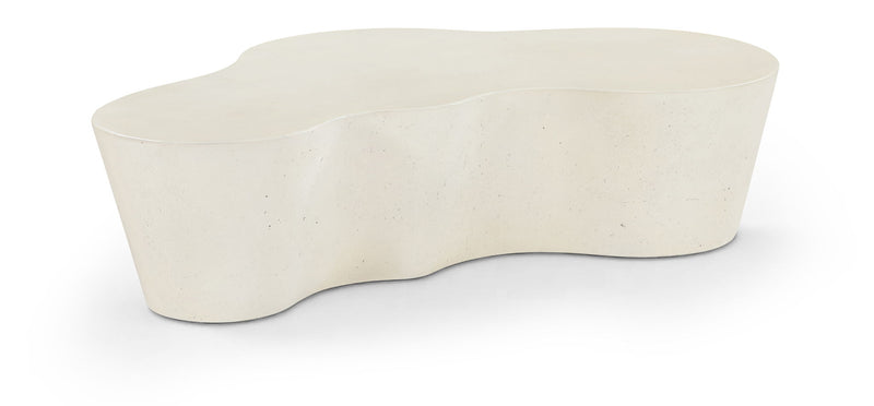 Monza Cream Concrete And Fiberglass Indoor / Outdoor Coffee Table