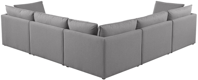 Mackenzie Linen Textured Fabric Upholstered Modular Sectional