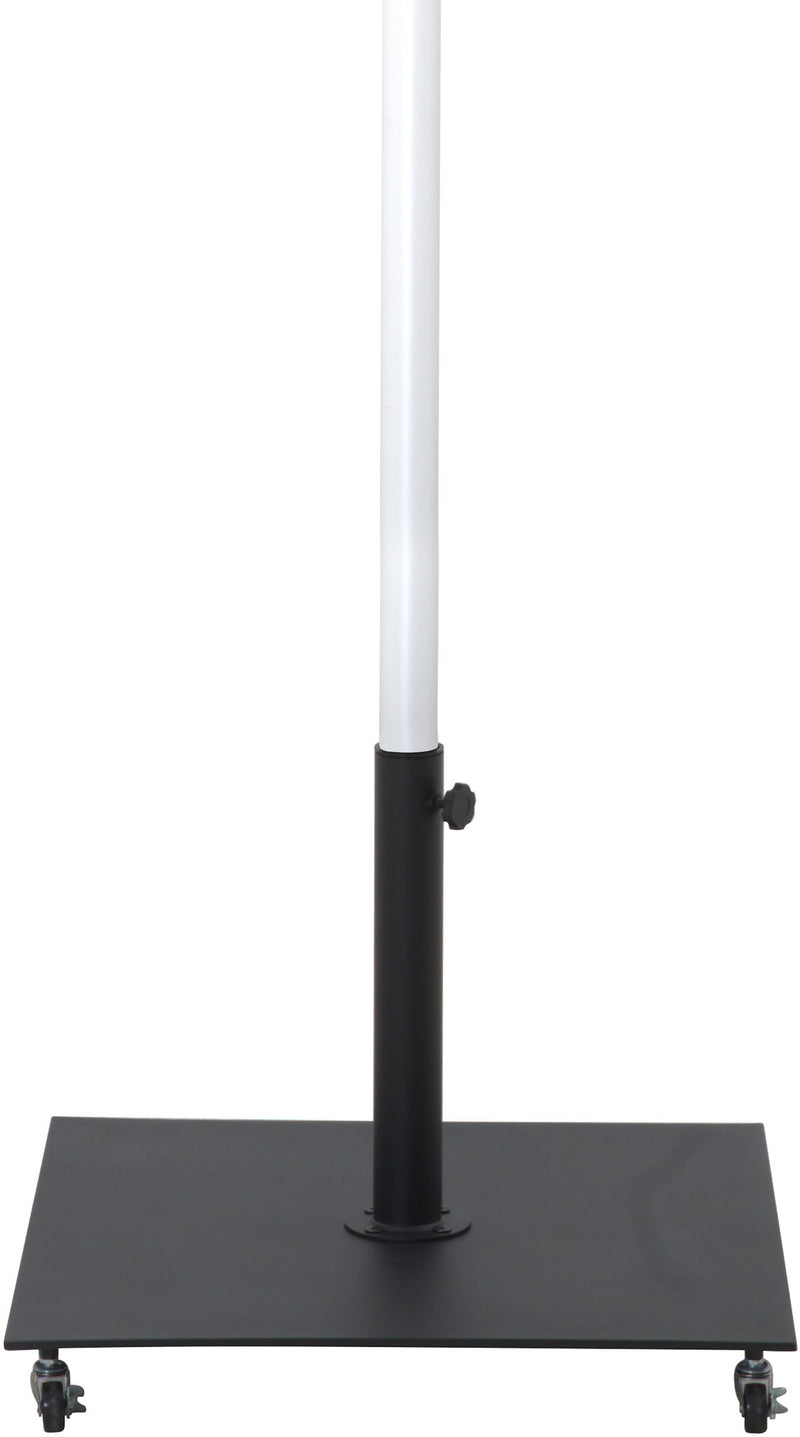 Fiji - Aluminum Patio Umbrella With Square Black And White Base