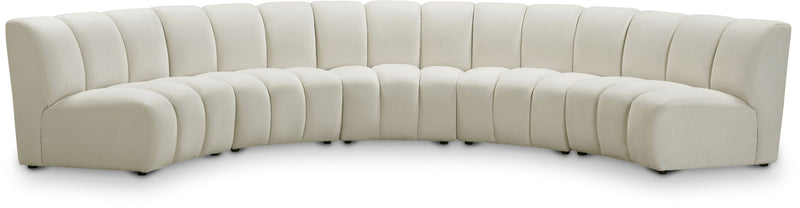 Infinity - 5 Piece Velvet Modular Sectional