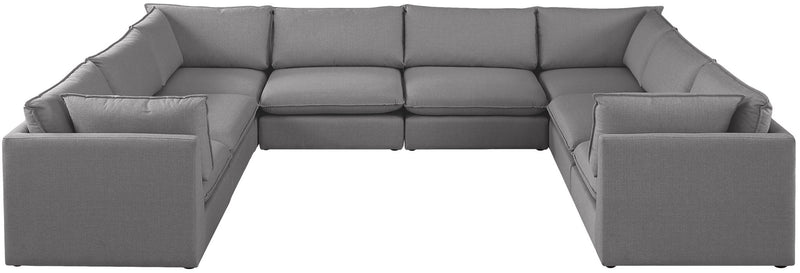 Mackenzie Linen Textured Fabric Upholstered Modular Sectional