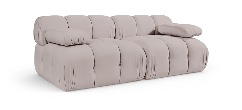 Orin - Velvet Performance Fabric Upholstered 2 Piece Modular Sofa