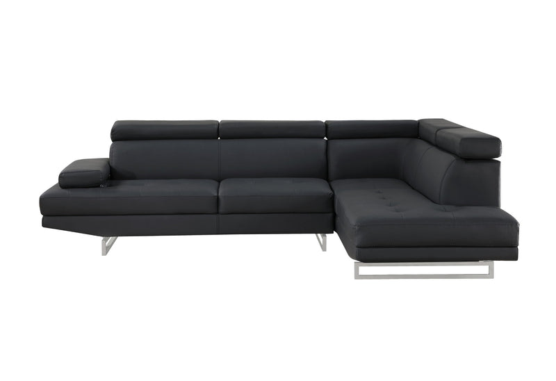 U9784 - Right Arm Facing Sectional - Black