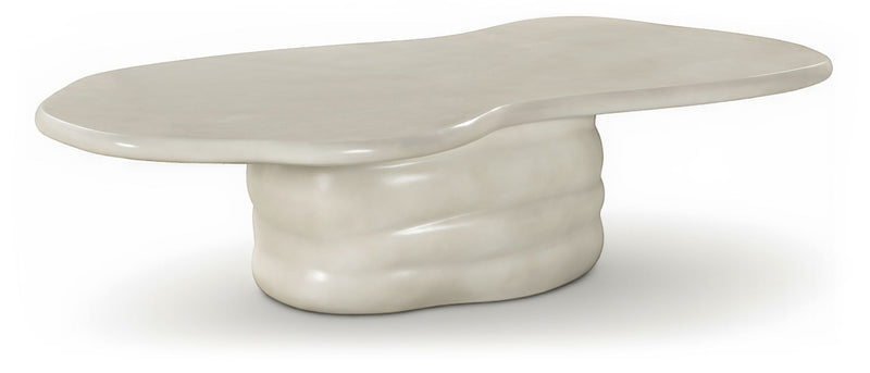 Branna Taupe Concrete Indoor/Outdoor Coffee Table
