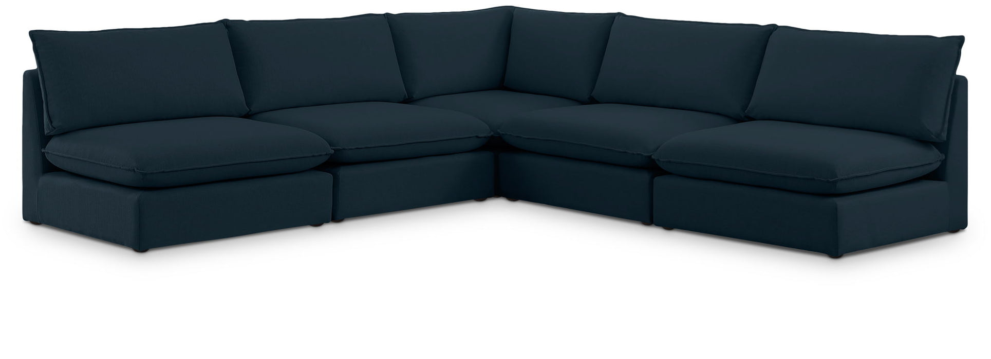 Mackenzie Linen Textured Fabric Upholstered Modular Sectional
