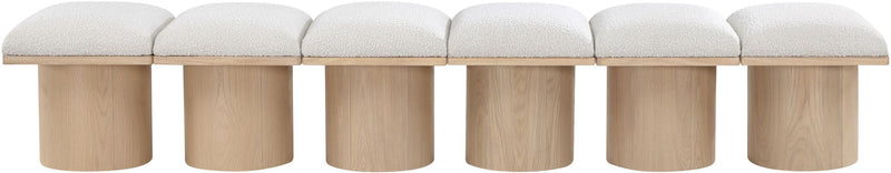 Pavilion - 6 Piece Modular Bench With Natural Base