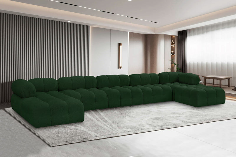 Ames - 7 Piece Fabric Modular U-Shaped Sectional