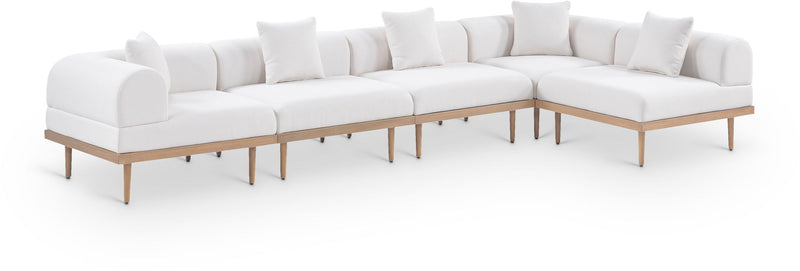 Laguna - 5 Piece 106.5" Upholstered Outdoor Patio Modular Sectional