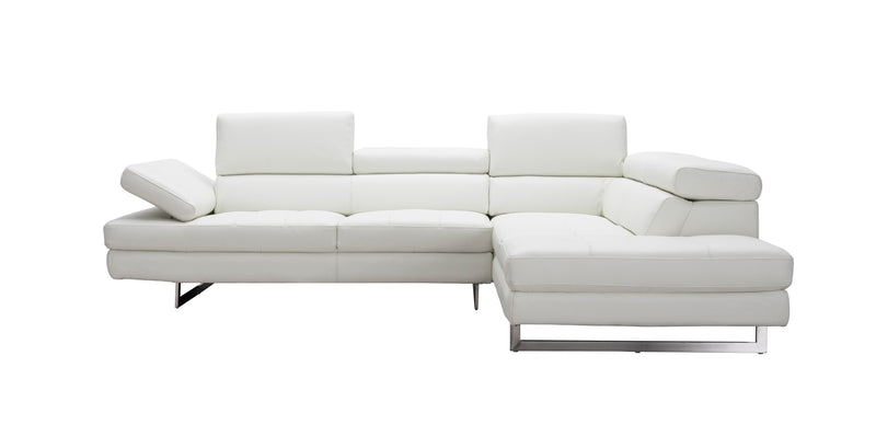 A761 Italian Leather Sectional Slate
