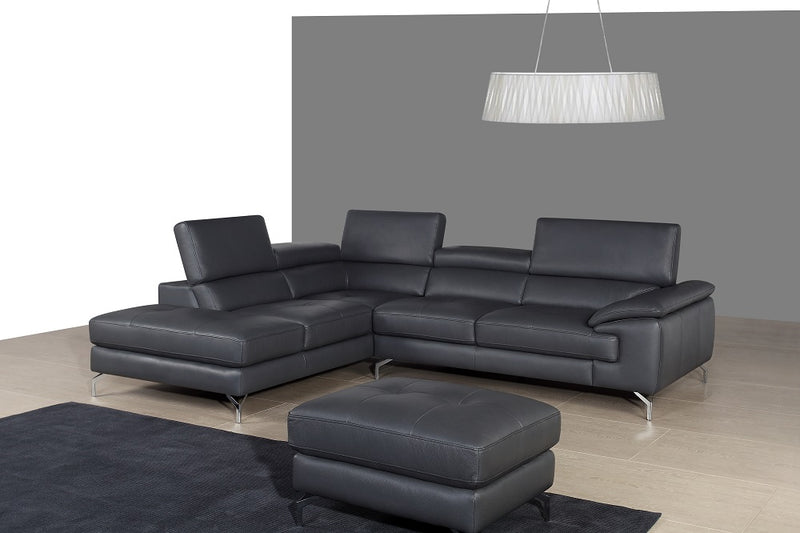 A973 Italian Leather Chaise