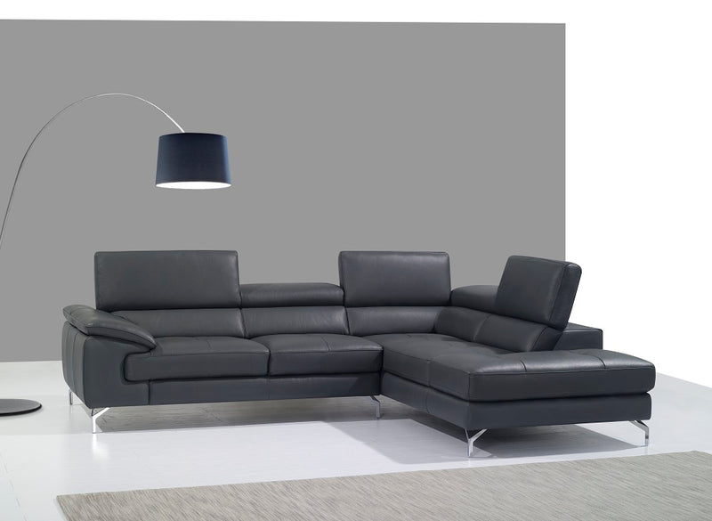 A973 Italian Leather Chaise