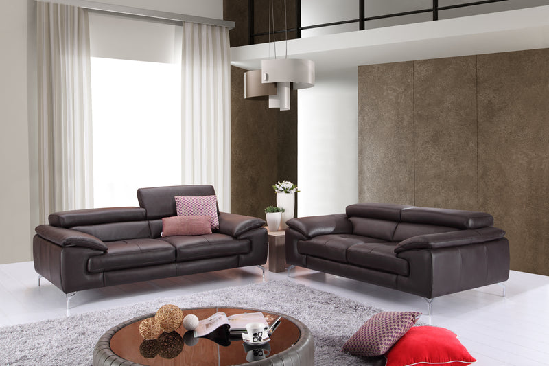 A973 Italian Leather Sofa