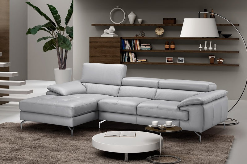 Liam Premium Leather Sectional Chaise
