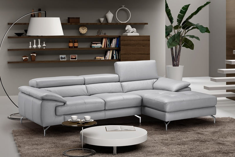 Liam Premium Leather Sectional Chaise