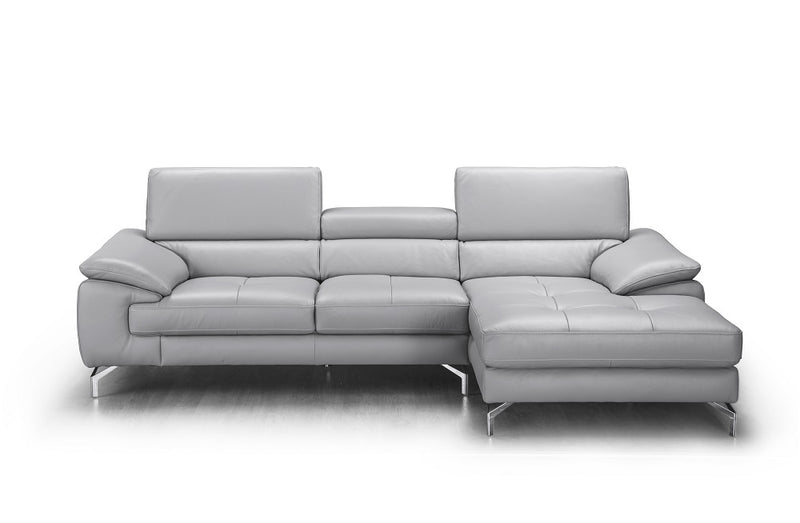 Liam Premium Leather Sectional Chaise