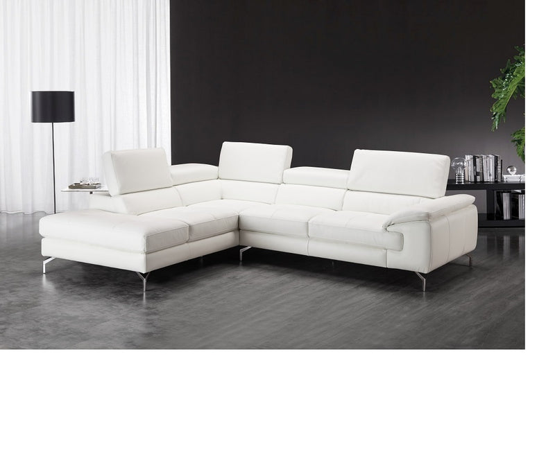 Nila Premium Leather Sectional Chaise