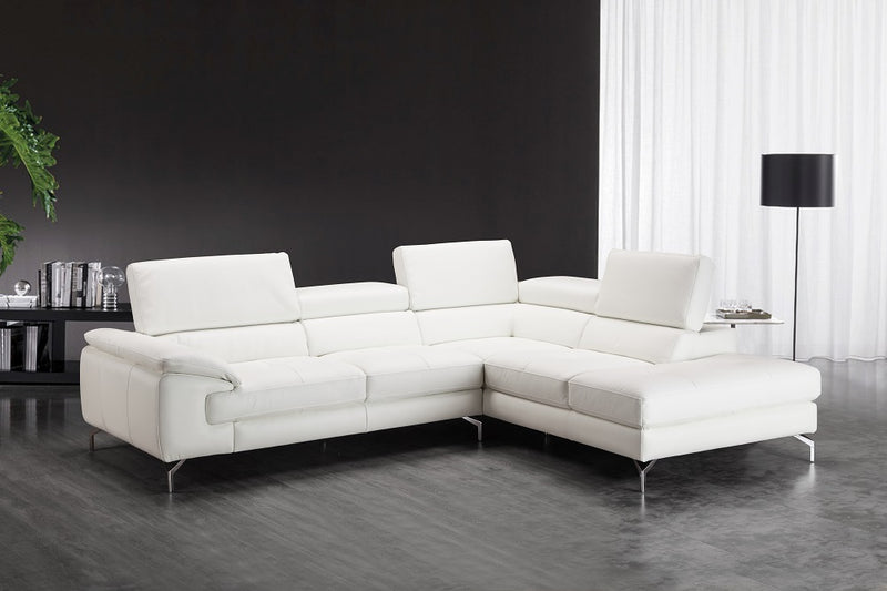 Nila Premium Leather Sectional Chaise