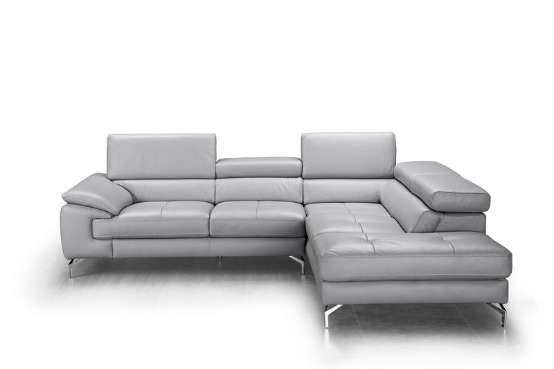 Olivia Premium Leather Sectional Chaise