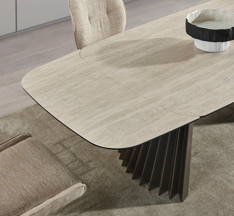 RH Warm Travertine Extension DT