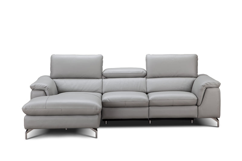 Serena Premium Leather Sectional Chaise