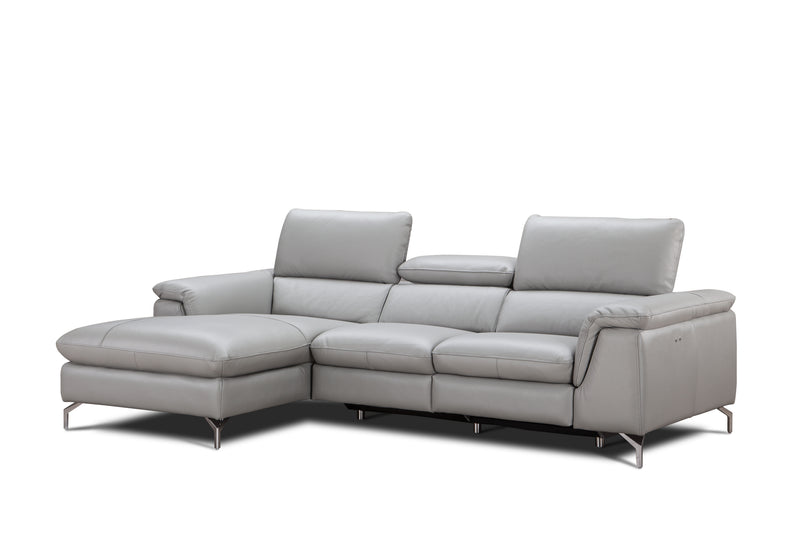 Serena Premium Leather Sectional Chaise